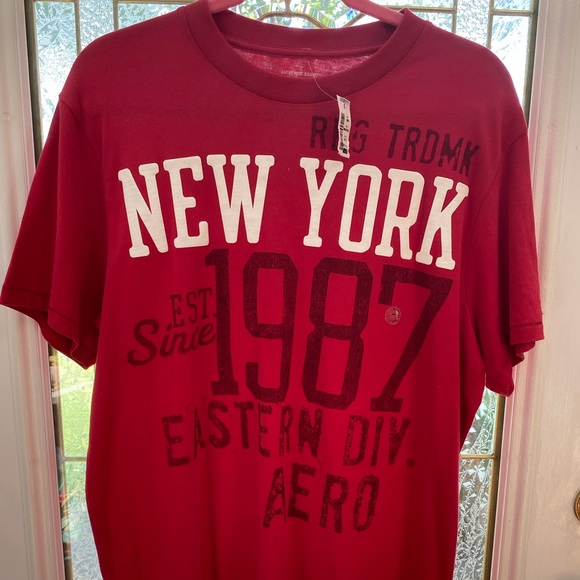 NWT Men’s Aeropostale Red size: Large T-Shirt - Picture 1 of 4